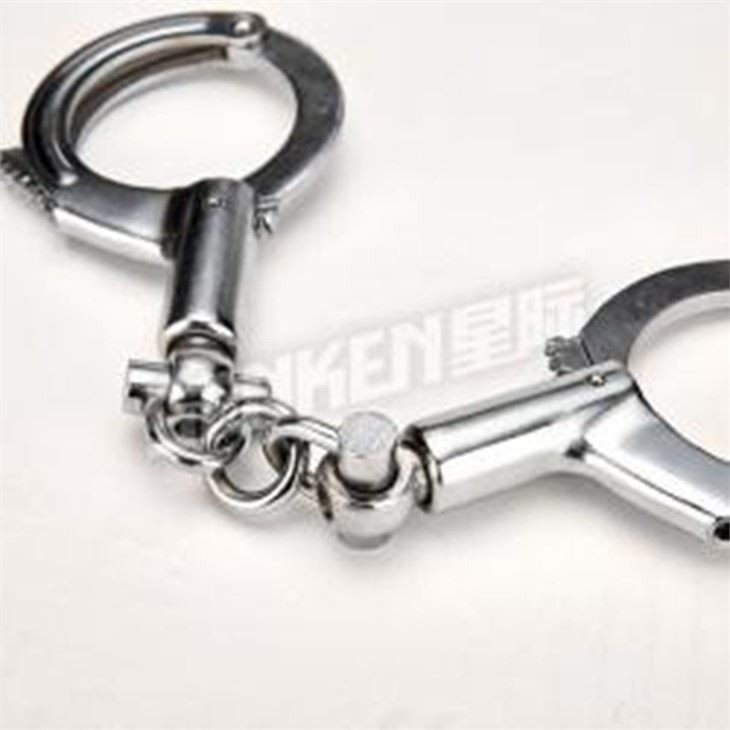Silver Double-Lock Police Handcuff