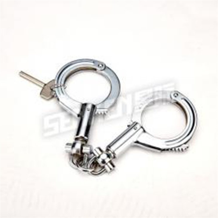 Silver Double-Lock Police Handcuff